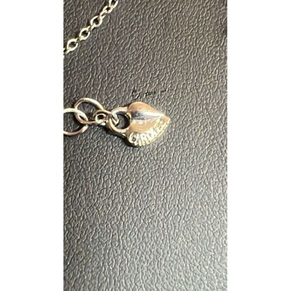 Carolee Women Silver Tone 3D Red Crystal heart Pendant Necklace - Picture 5 of 5